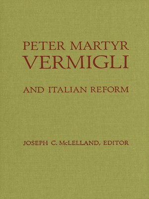 cover image of Peter Martyr Vermigli